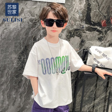 苏黎世家儿童纯棉T恤男童短袖夏季新款中大童夏款男孩半袖夏装