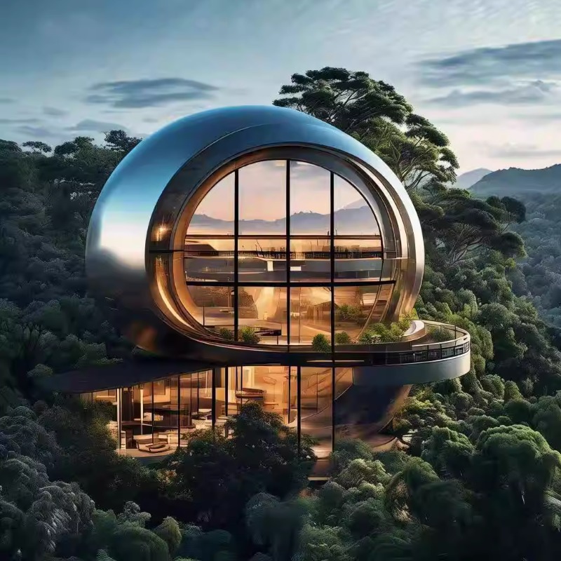 Cápsulas espaciales móviles Villa al aire libre Wild Luxury Hot Springs Hotel Red Star Creativity Smart Sunshine Room Capsule Hotel