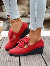 T 50461 Bow Knot Wedge Shoes �������¸���Ь ����ѷ�羳ŷ