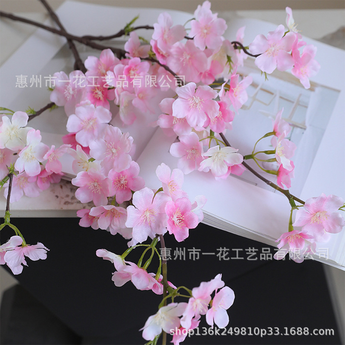 Flor artificial, rama de cerezo, 4 ramas, decoración de mesa de comedor de flores de seda, decoración de bodas, techo de hotel, arcos, accesorios, flores falsas al por mayor