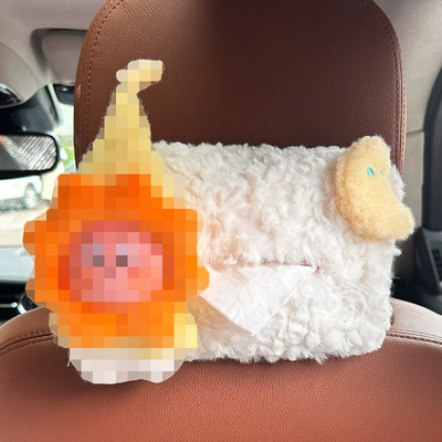 Storage Box, Cute Car — Car tissue box/set - plush-tissue-box-little-star-little-sun-moon