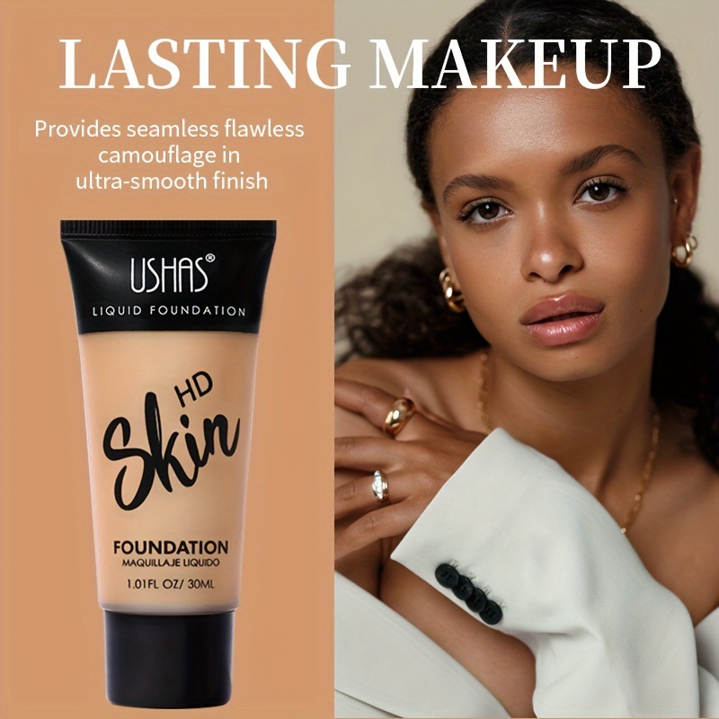 USHAS Comercio exterior Corrector transfronterizo Base líquida mate Ilumina Hidratante Control de aceite Impermeable Amazon Spot