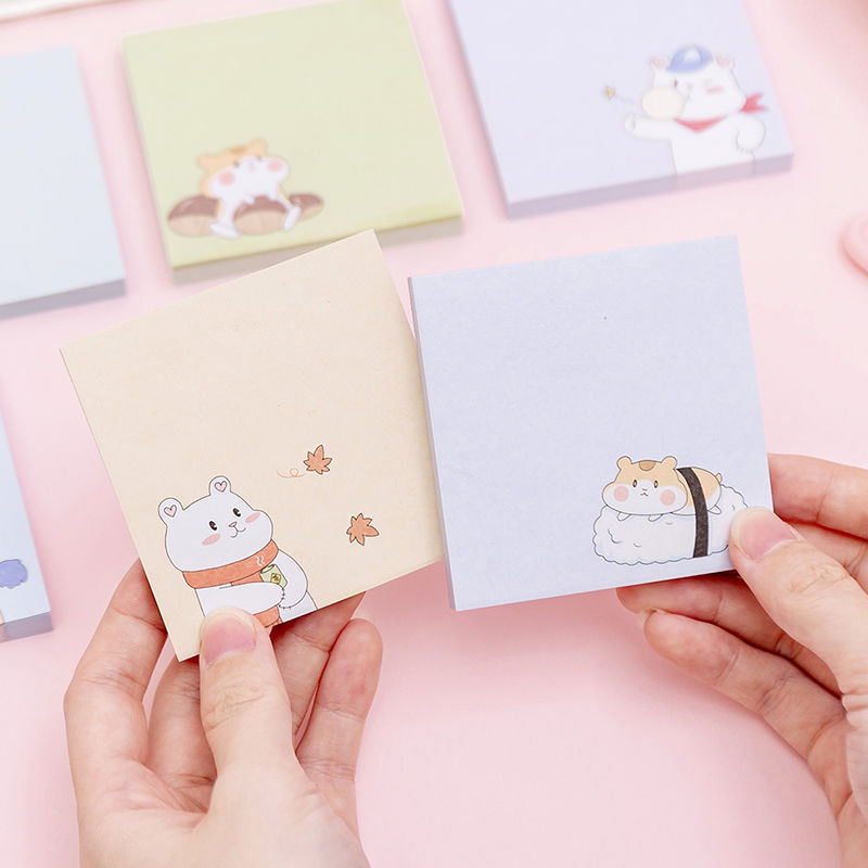 Korean Ins Sticky Notes Cute Cartoon Girly Student Creative Tearable Sticky Note Pad Self-Adhesive Marker Small Notebook Korean Ins Sticky Notes Cute Cartoon Girly Student Creative Tearable Sticky Note Pad Self-Adhesive Marker Small Notebook
