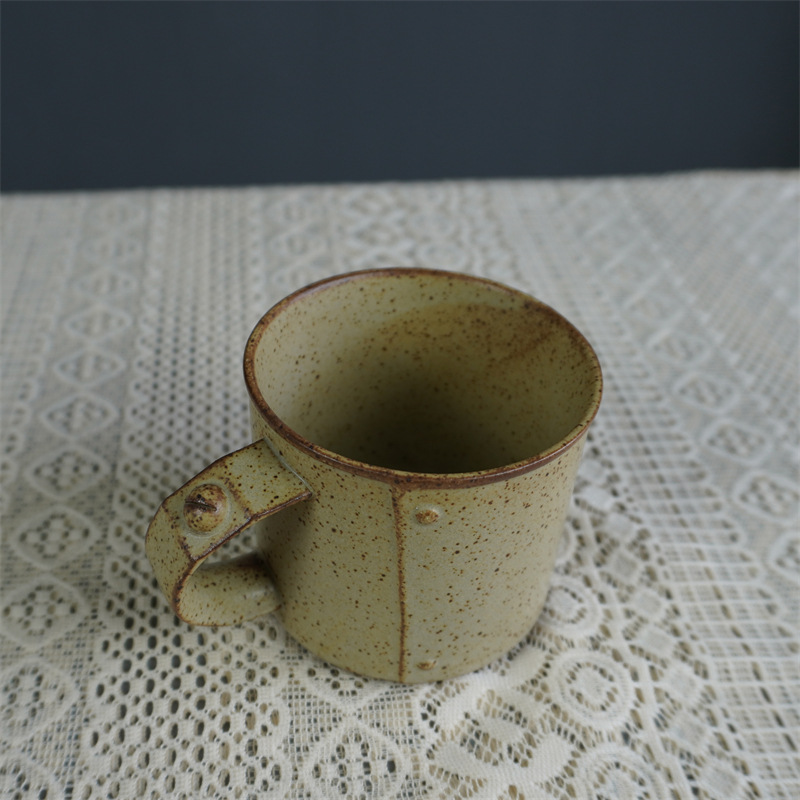 Ceramic Coffee Mug Japanese Style Aesthetic Afternoon Tea Cup_voghion.com