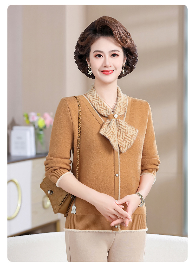 E5898 830K ÁO LEN NỮ TAIRYA MÙA XUÂN THU ĐÔNG TRUNG NIÊN DÀY ẤM THỜI TRANG NỮ G03 SẢN PHẨM MỚI