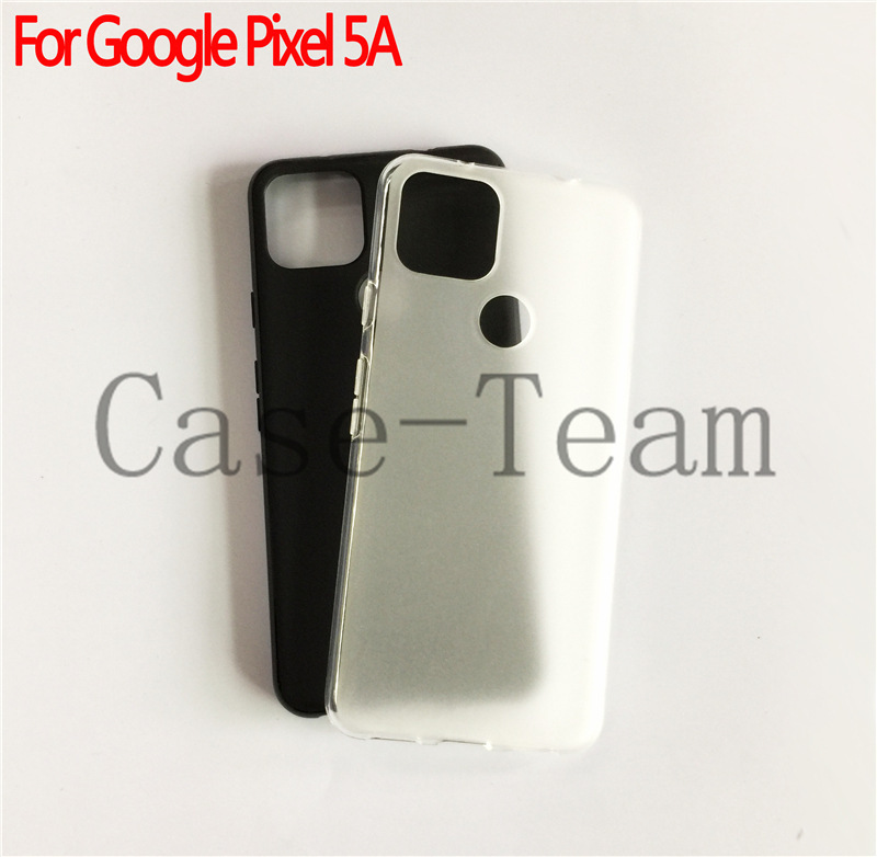 Suitable for Google Pixel 5A Protective Case Mobile Phone Case Full Transparent Pudding Material TPU