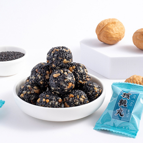 Walnut pills 250g 500g walnut sesame pills individually packaged internet celebrity snack food health pills