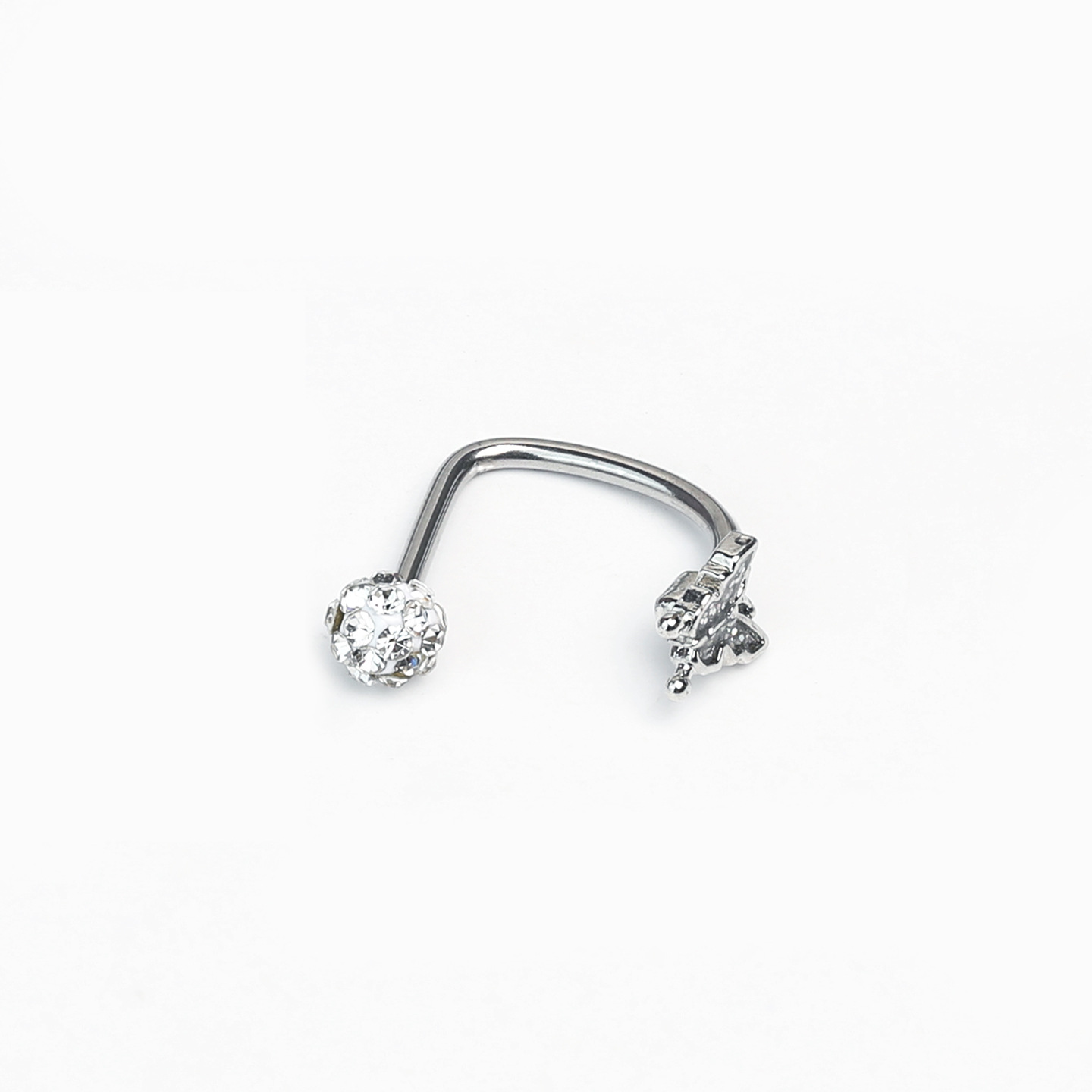 Labret piercing jewelry detail image