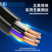 耐弯折拖链TRVV4*0.5自动化工业线束 拖链线机器人线材厂家