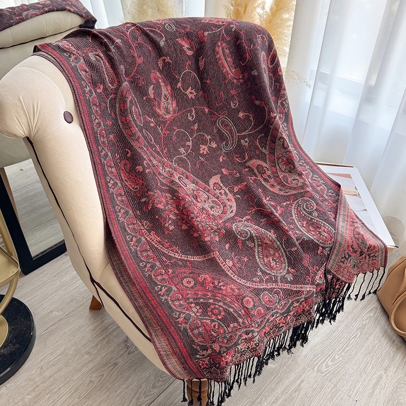Chal de Jacquard de Imitación Cachemira Térmico para Primavera image 11