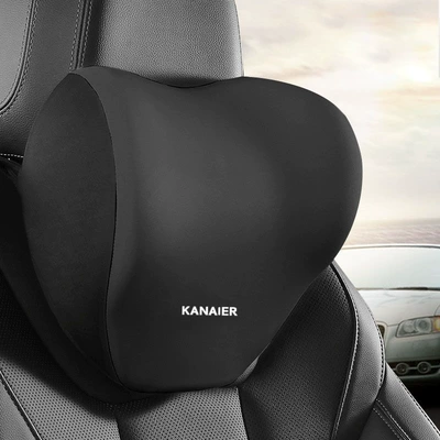 Car Headrest and Lumbar Support Memory Headrest - mysterious-black-headrest