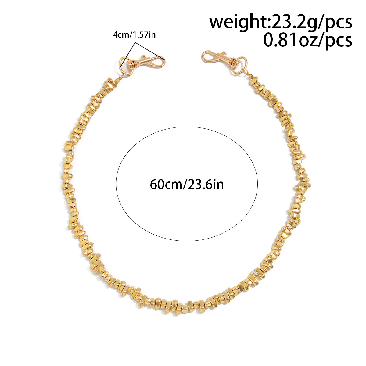 Hip-Hop-Nische CCB Perlenbesetzte High-End-Mode Persönlichkeitshose Herren-Taillenkette_voghion.com