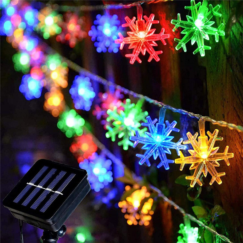 Factory wholesale led solar snowflake string lights colorful string lights Christmas string lights holiday lighting decorative lights Factory wholesale led solar snowflake string lights colorful string lights Christmas string lights holiday lighting decorative lights