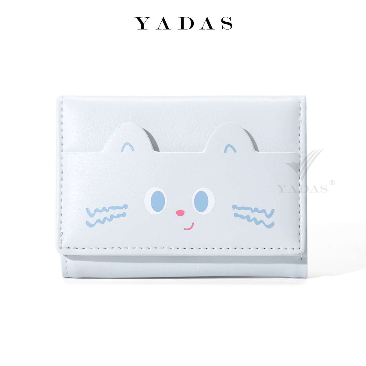 Cartera japonesa simple para mujer, delgada, pequeña, plegable, billetera para estudiantes, nueva y linda tarjeta de nicho