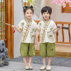 Children's Hanfu Set for Boys and Girls, 2024 New Arrival, Chinese Style Baby Summer Traditional High-End Performance Costume