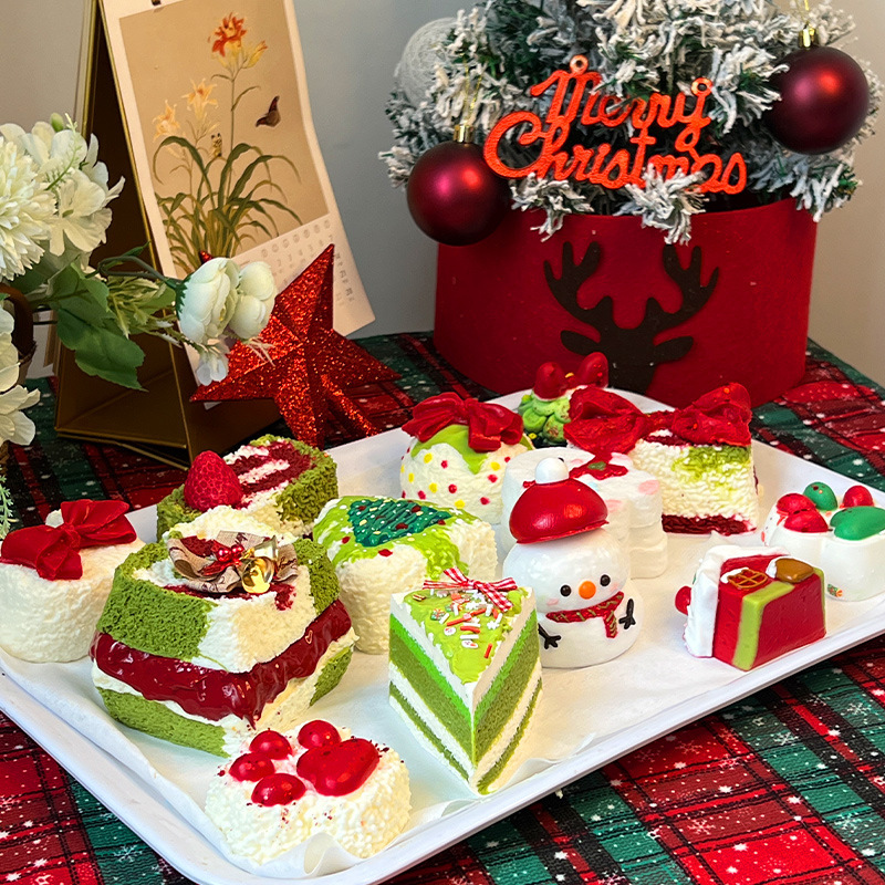 Navidad pellizco pellizco viejo muñeco de nieve sensación de barro alce descompresión juguetes de alto valor regalo rebote de grado alimenticio