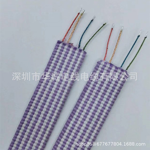 2-Core 4-core 6-core braided flat wire colored nylon silk noodle flat wire fast charging data line