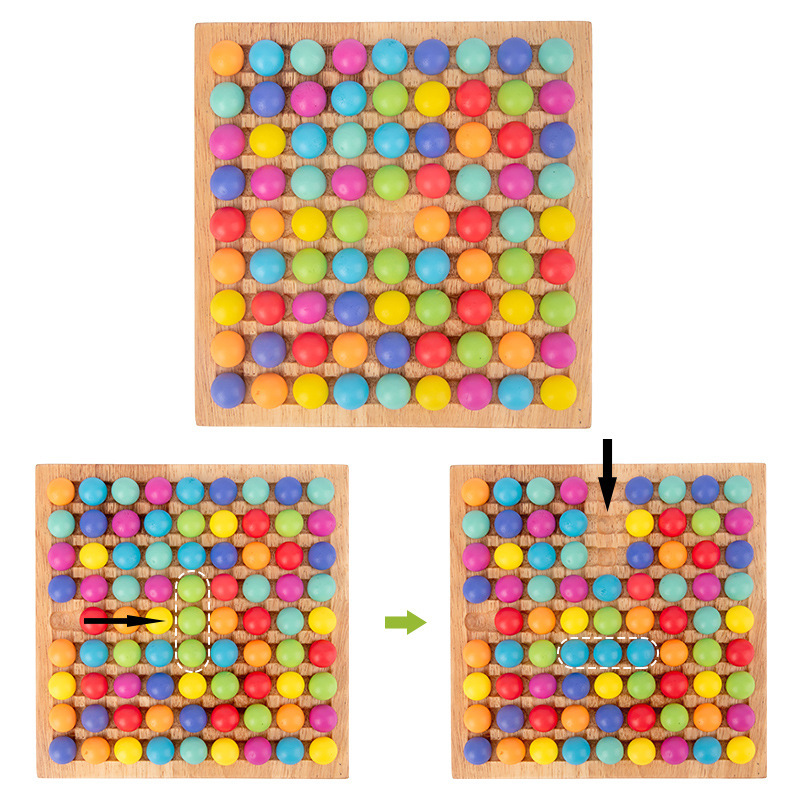 Cuentas de colores xiaoxiaole perlas de concentración entre padres e hijos de madera niños educación temprana juego de mesa niños y niñas juguetes educativos