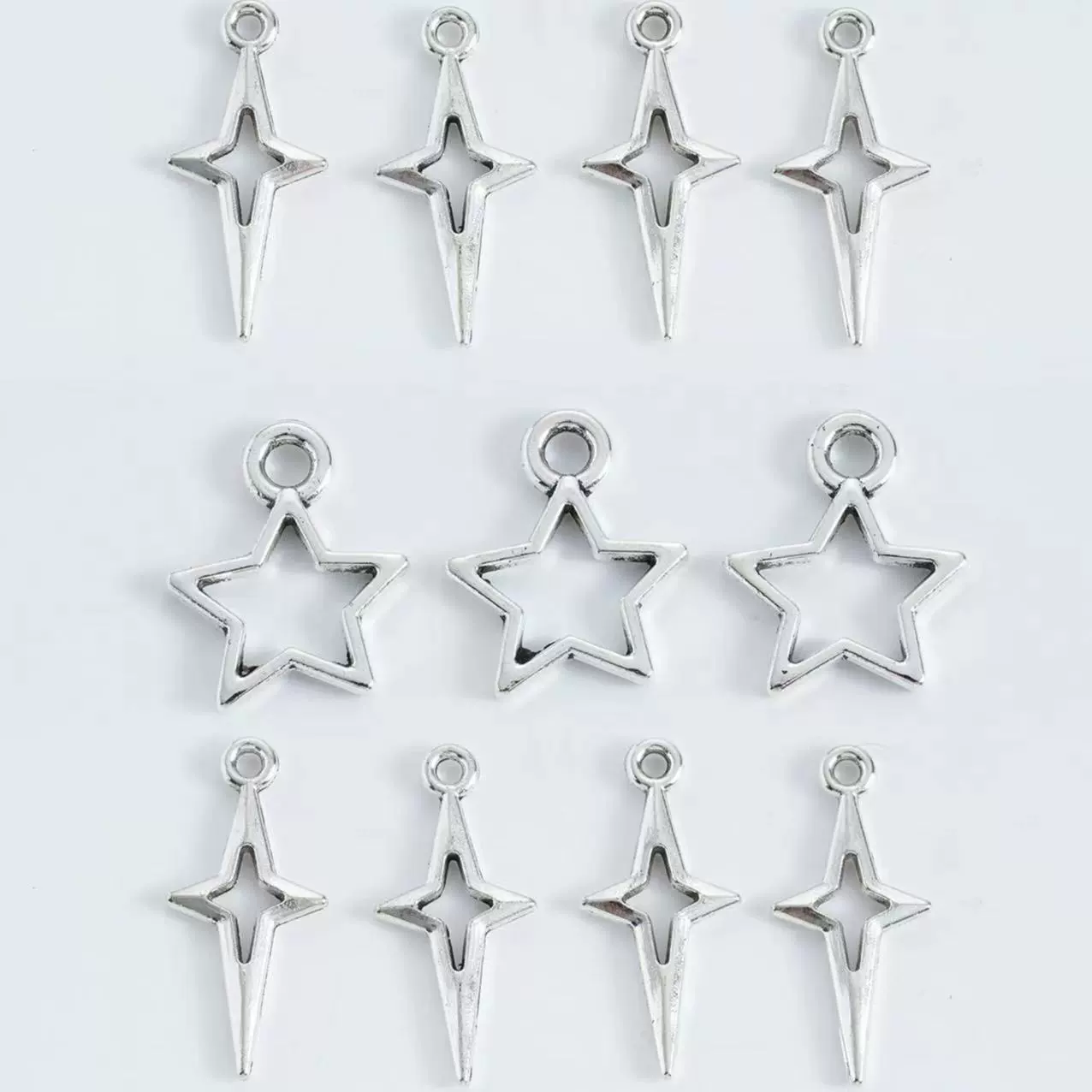 Оптовая продажа пятиконечная звезда четыре звездная звезда подвеска DIY ювелирные аксессуары из сплава