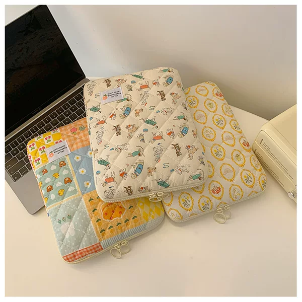 Korean Cute Puppy Pattern iPad Tablet Bag Ins Inner Bag New Model 13inch 15inch Laptop Bag
