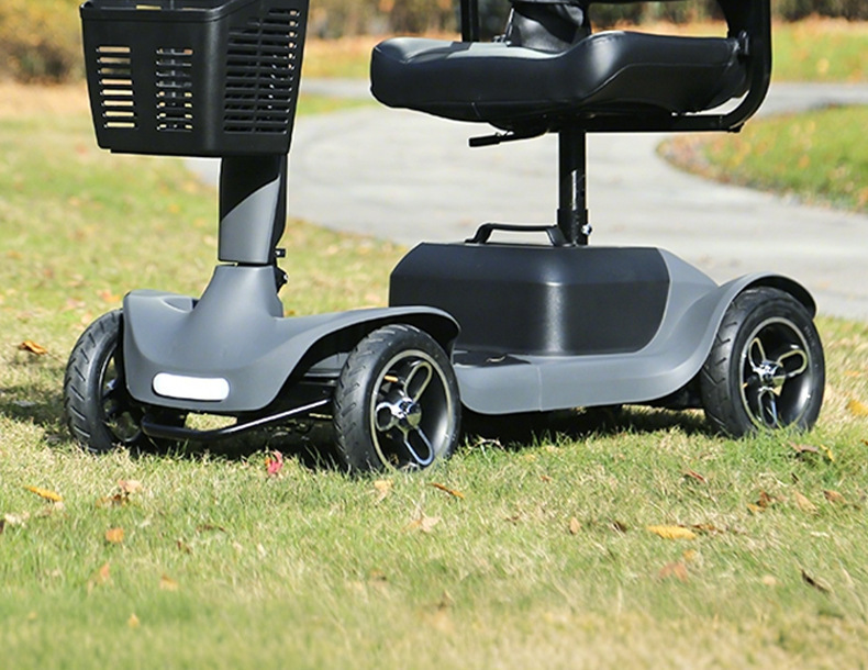 Elderly Mobility Scooter, Four-Wheel Electric Vehicle, Foldable, Long-Range, Smart, Portable, New Model, Safe Power-Assisted Vehicle for Disabled People