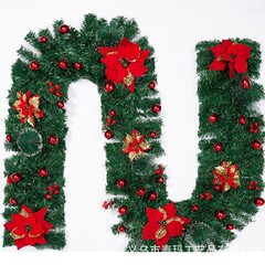 クロスボーダー热い贩売クリスマスの装饰籐ストリップ2.7メートルプラスライト籐ストリップホテルモールドアトップ階段手すり装饰