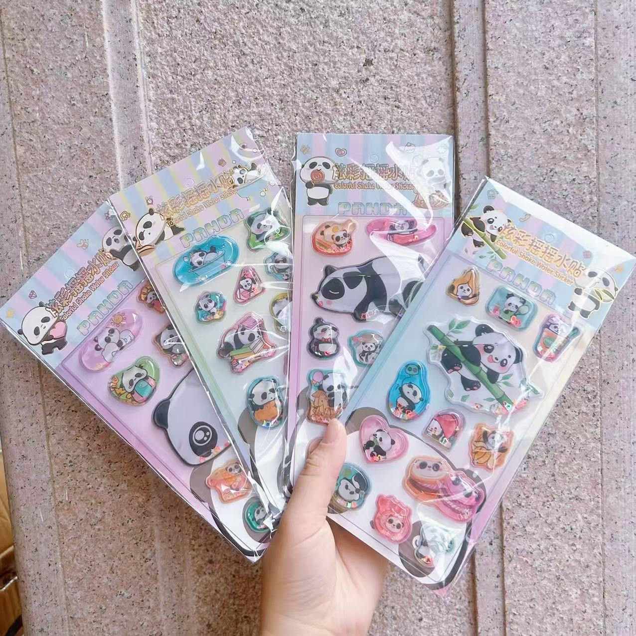 Pegatinas de mascotas lindas de Sanrio, calcomanías de agua de Kuromi de alta calidad que se sacuden y se pegan, pegatinas decorativas pequeñas con patrones para manualidades infantiles.