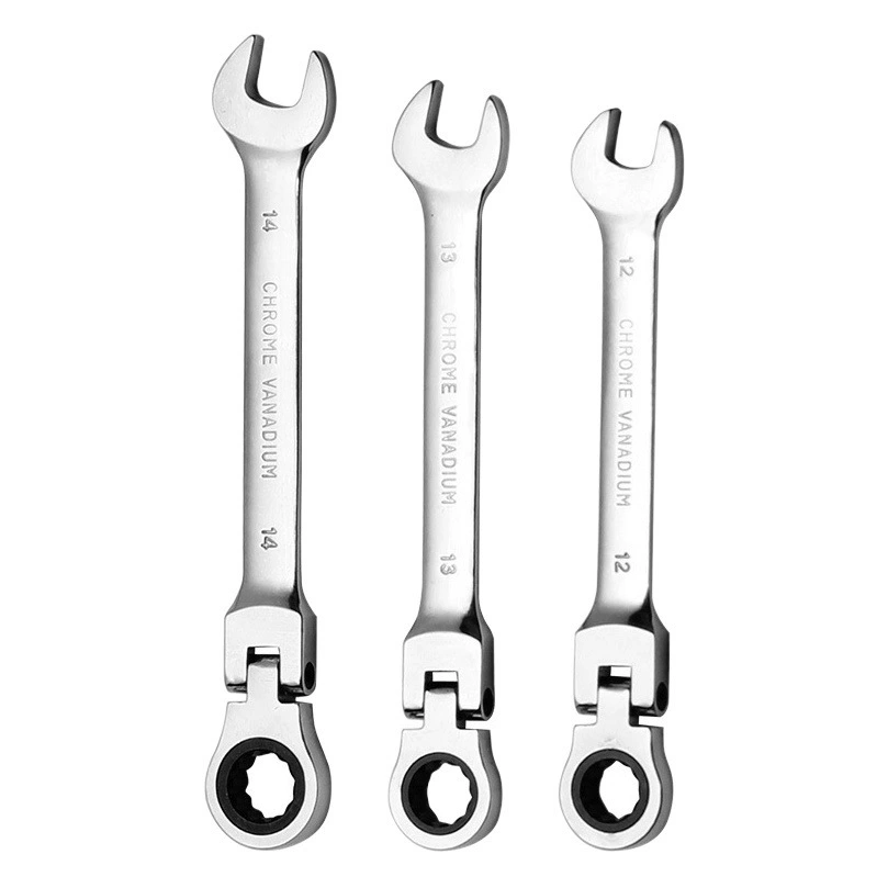 Универсальный ключ с храповым механизмом с 72 зубьями, ключ двойного назначения, ключ с храповым механизмом с подвижной головкой, открытый быстрый ключ с цветком сливы, экономящий труд