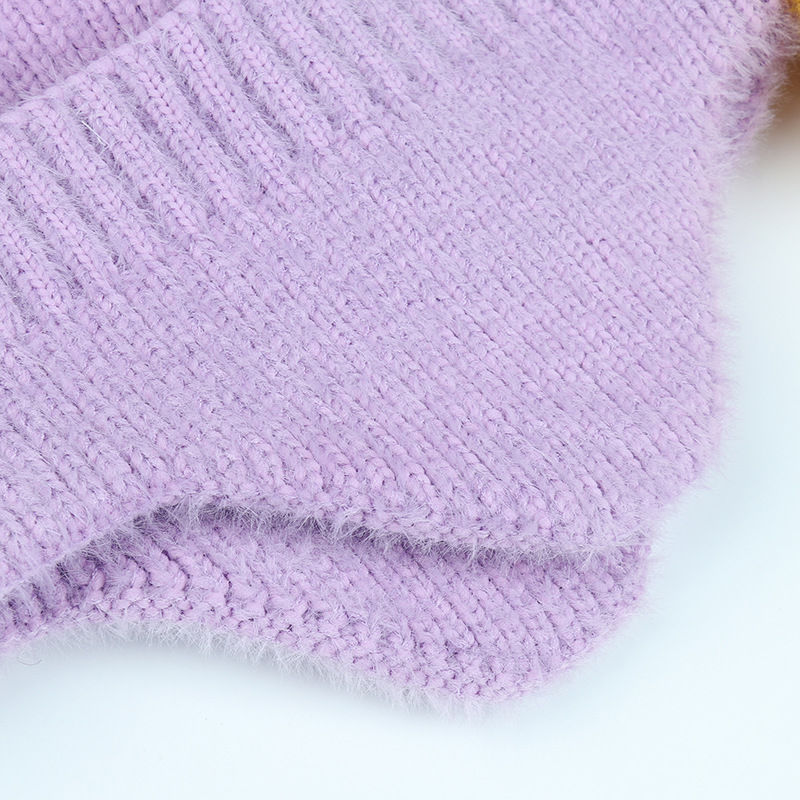 Autumn and winter knitted hats for men and women of the same style, ear protectors, thermal headgear, earmuffs, hats, cold-proof cycling pullovers._voghion.com