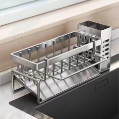 キッチンラック、排水ラック、雑巾収納、蛇口、シンク、食器洗い場、カウンタートップ収納ラック、シンク排水ラック