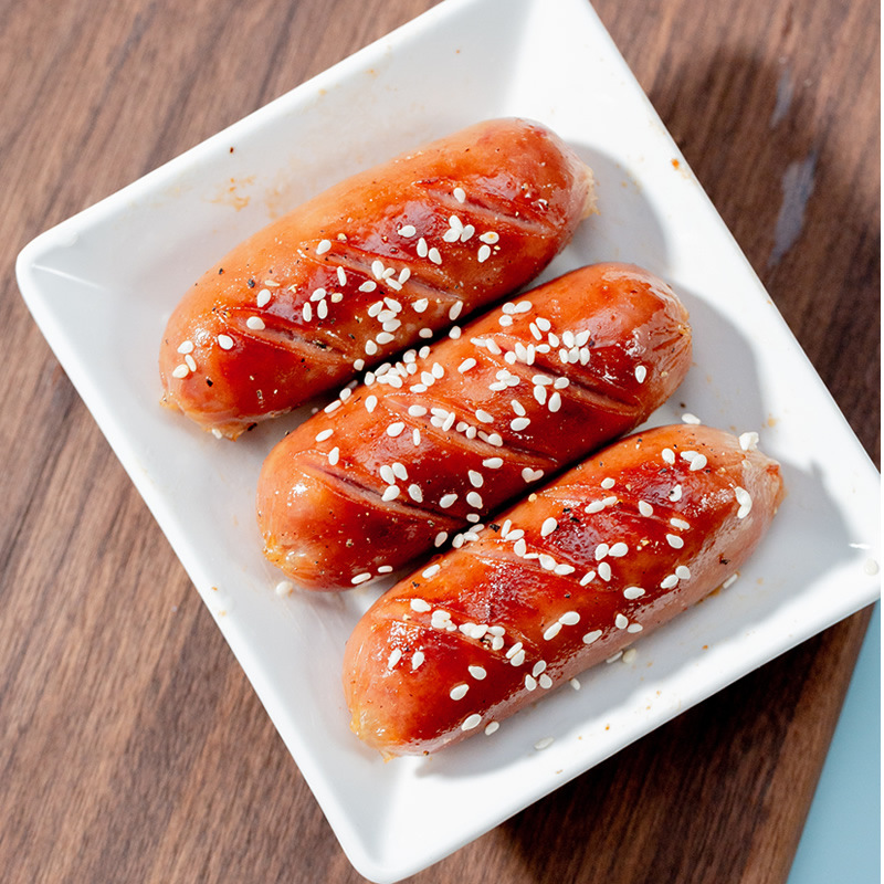 金字烤肠2包猪肉原味火山石烤肠爆汁早餐肠午餐肉经销分销批发