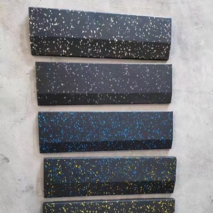 Gymnasium strength area floor rubber edge strip private education mute floor mat rubber strip shock absorption sound insulation rubber floor mat edge strip