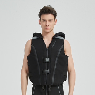 Outdoor Life Jacket, Adult Large Buoyancy Boat Rescue and Flood Control, Multifunctional Fishing Vest, Thick Buoyancy Jacket