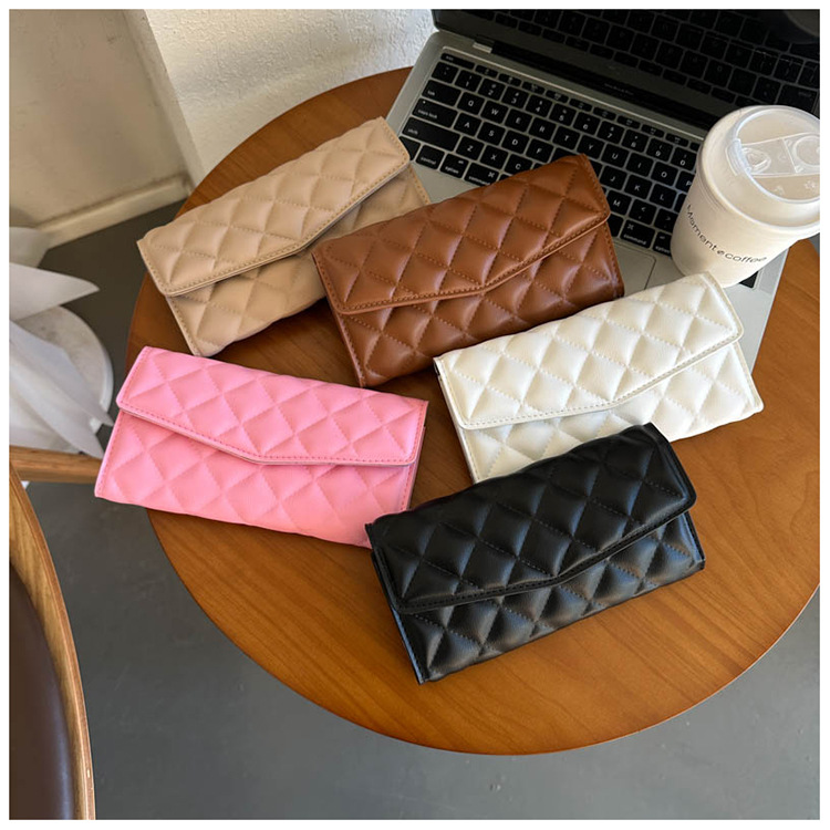 Estilo coreano rombo este año nicho popular diseño simple todo partido bolso de las mujeres bolsa de invierno Nueva Moda bolso de embrague