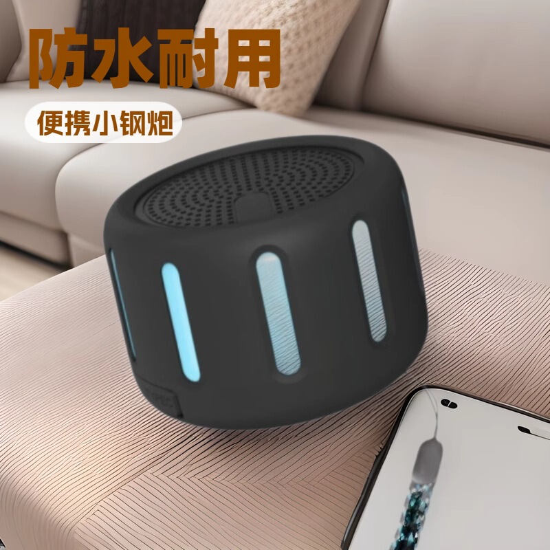 新しいシリコンケース落下防止 IPX6 防水 RGB LED ライト Bluetooth オーディオスポーツアウトドアミニ Bluetooth スピーカー|undefined