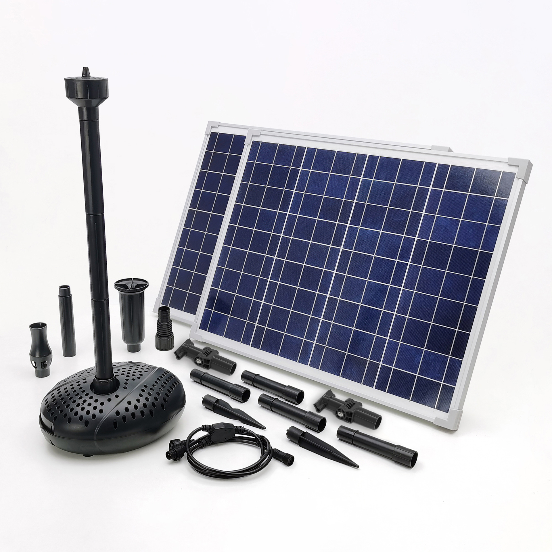 DC18V太阳能喷泉泵户外池塘景观泵-SP100-801830F