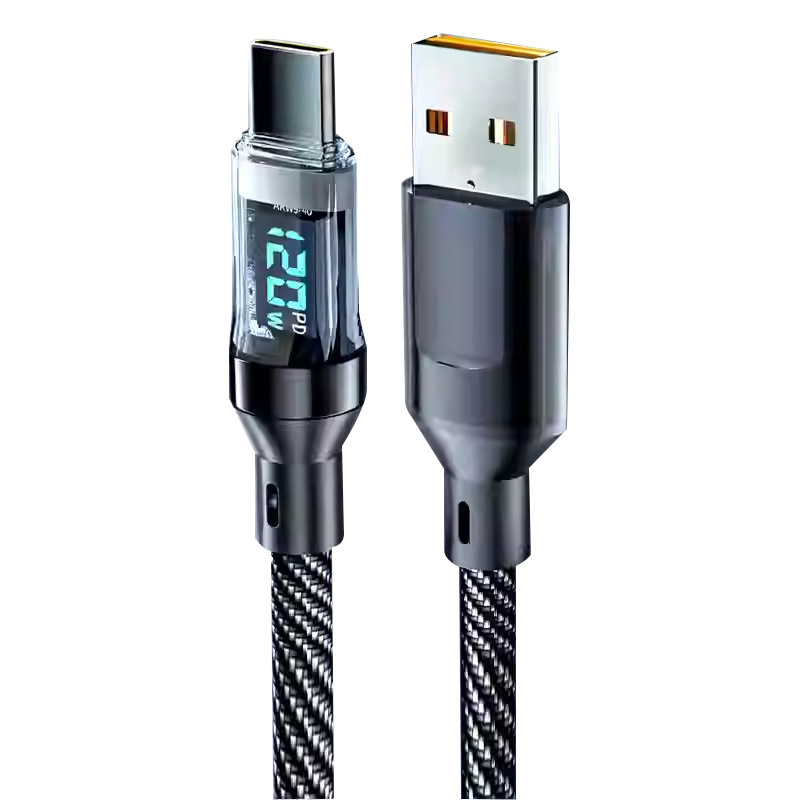数显120W快充线Typec适用苹果15/16华为荣耀笔记本6A充电线安卓|undefined