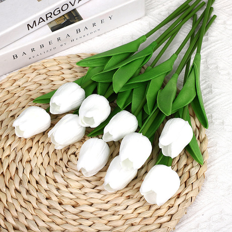 Artificial Tulips Pu Mini Tulip Artificial Flowers, Home Wedding Decoration, Cro