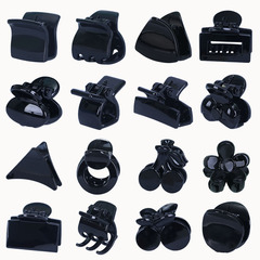 黑色字母小抓夾底夾DIY髮夾2cm劉海碎髮夾pc料貓耳朵方形發抓