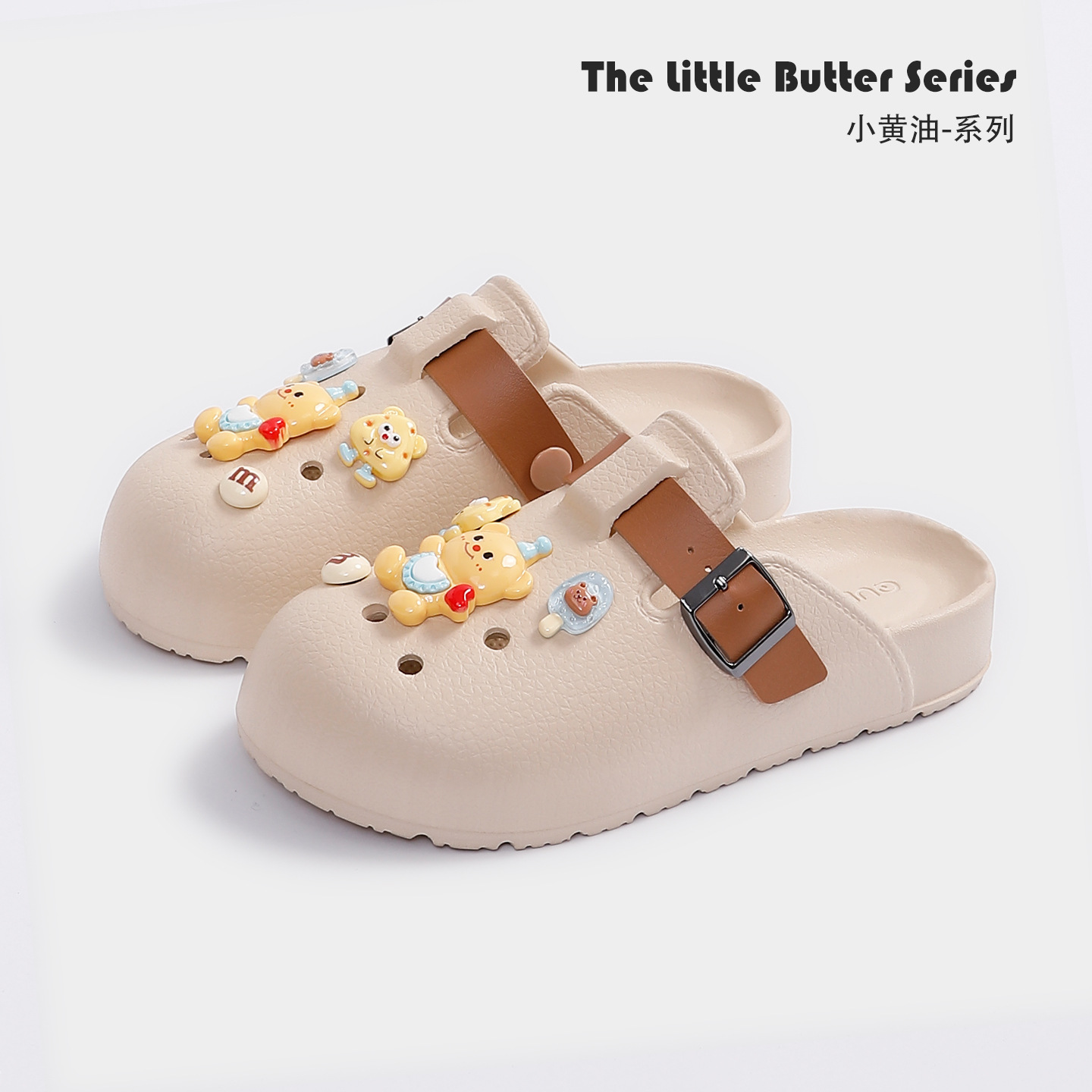 Pantofi Croc de desene animate pentru femei, vara 2025, EVA, cu talpă groasă, EVA, cu talpă groasă, Baotou, papuci comozi anti-alunecare pentru femei
