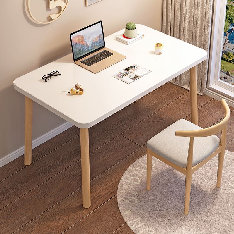 Modern minimalist home dining table for small apartments, rental housing, computer desk with thickened tabletop, bedroom writing and study desk Modern minimalist home dining table for small apartments, rental housing, computer desk with thickened tabletop, bedroom writing and study desk