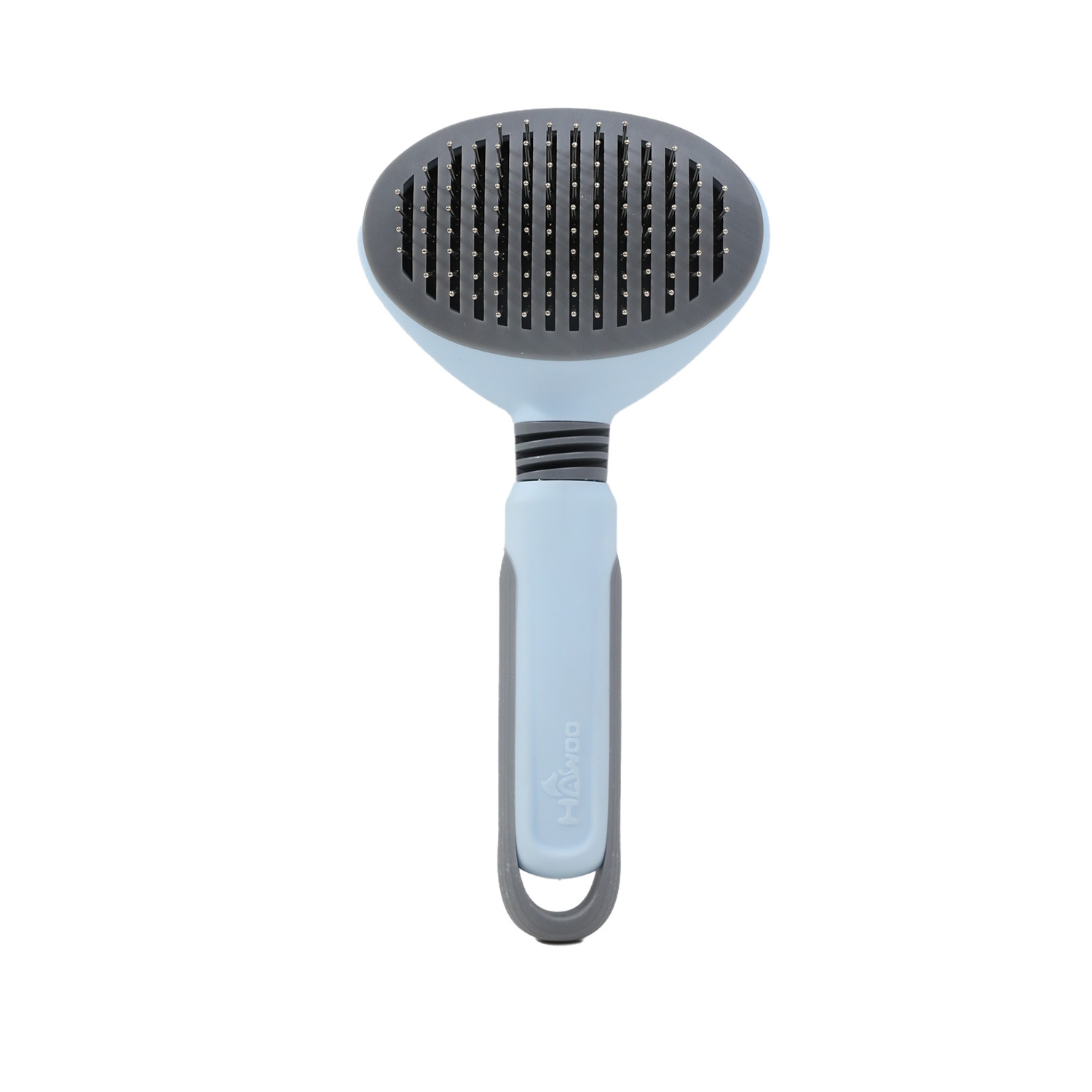 Peine para gatos Peine para limpieza de mascotas Peine para cabello TPR Aguja de acero Peine de aseo para perros grandes