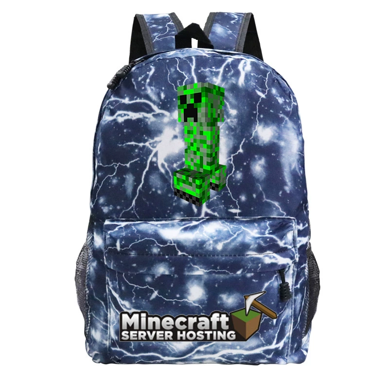 Детский рюкзак-плечевая сумка (Minecraft), принтая школьная сумка, один размер, легкий 0.311 кг