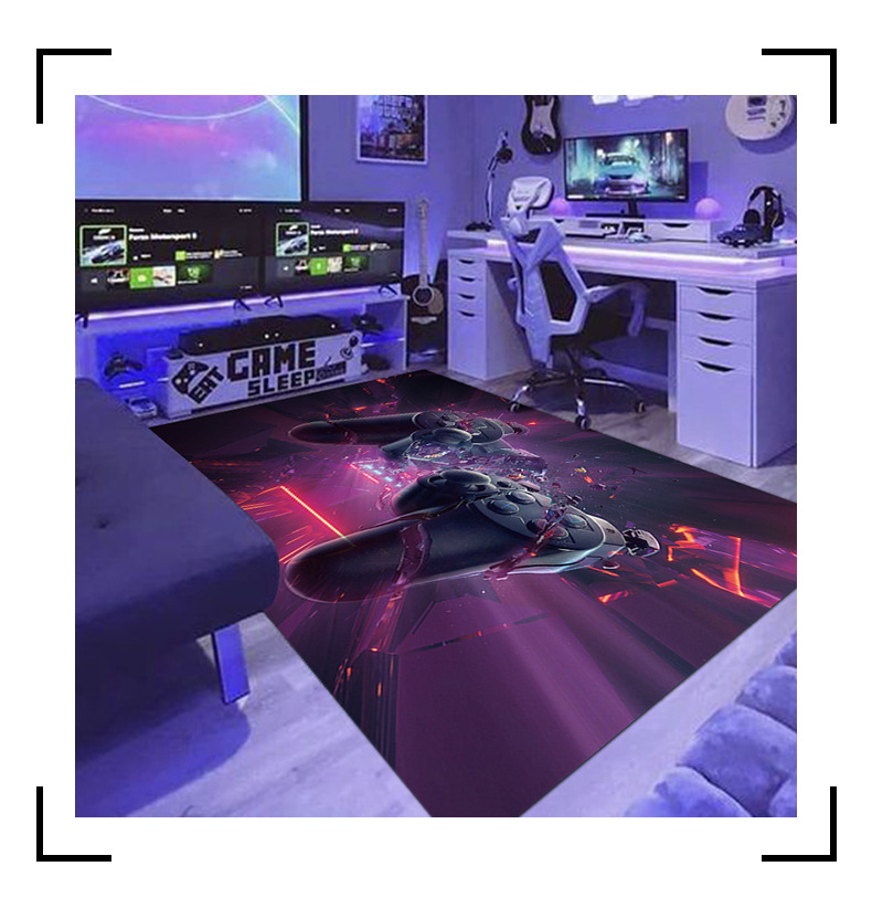 跨境地毯,游戏机手柄地垫,外贸地毯,地毯代发