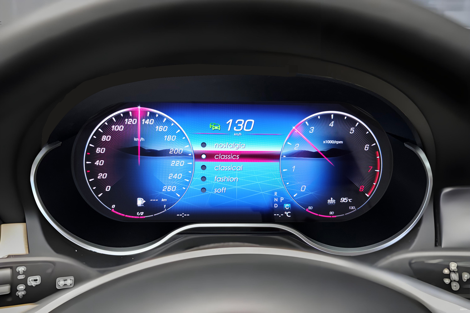 Suitable for Mercedes-Benz a Cla/Gla New Models, the Lcd Instrument Panel Supports Carplay, Android Auto, and Hicar