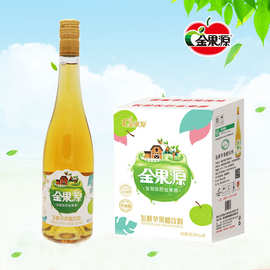 金果源 厂家直销抖音快手一件代发饮品680ml*6果汁发酵苹果醋饮料