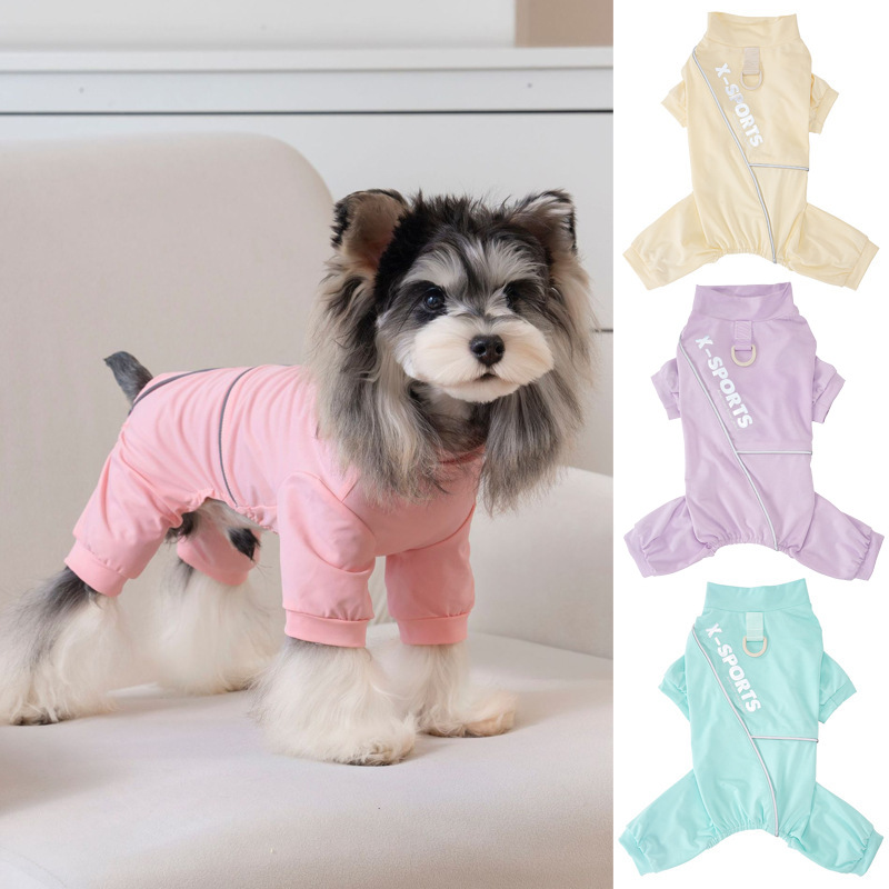Haustierbedarf, Sommerkleidung für Hunde, dünn, atmungsaktiv, Sonnenschutz, Insektenschutz, kühlende Kleidung, reflektierende Kleidung für die Nacht_voghion.com