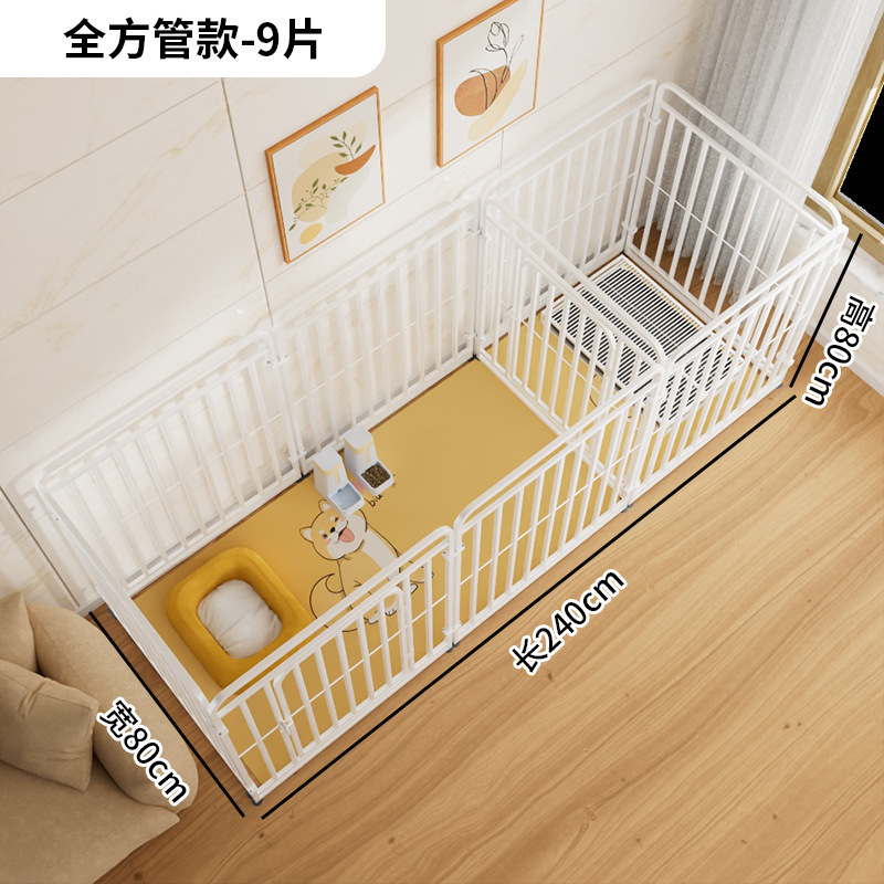 ペット犬フェンス屋内家庭用自由組み合わせ中小型犬テディコーギー隔離ドアトレーニングトイレ犬ケージ|undefined