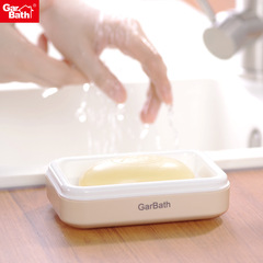 Double-layer soap holder bathroom drain soap rack simple thick soap dish sink creative square soap dish