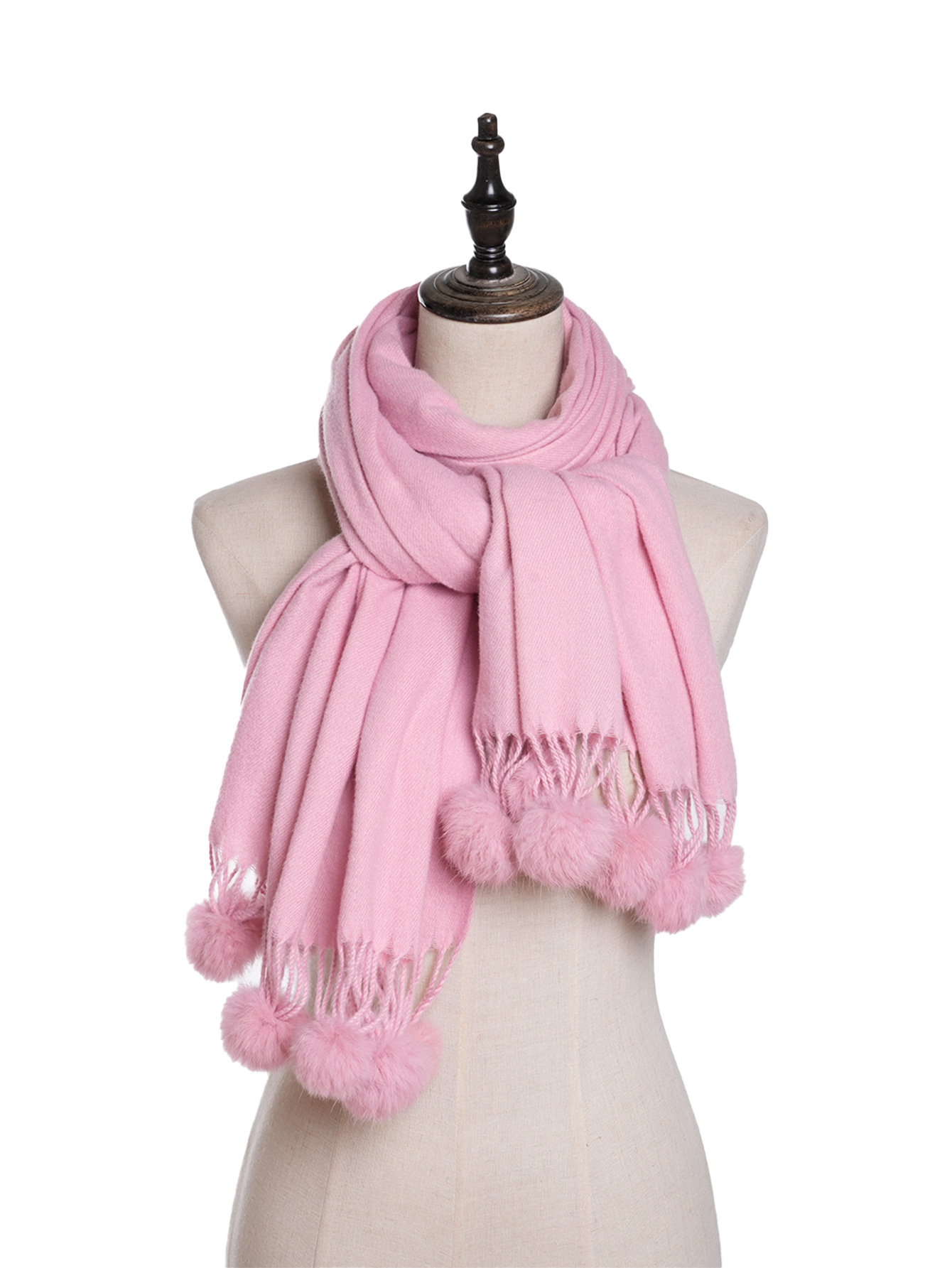 Daily, Shopping Occasion Imitation cashmere Material Solid Color Pattern Women's Casual Simple Style Solid Color Imitation Cashmere Scarf